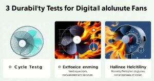 3 Ensaios de Durabilidade em Ventiladores com Ajuste Digital