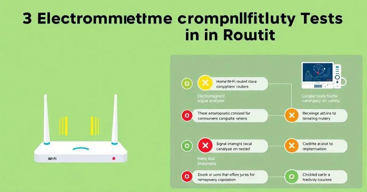 3 Testes de Compatibilidade Eletromagnética em Roteadores