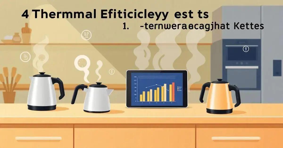 4 Ensaios de Eficiência Térmica em Chaleiras com Ajuste de Temperatura