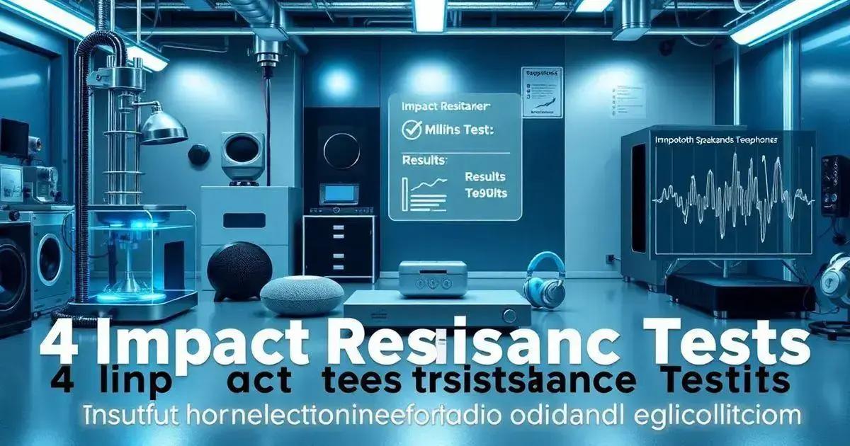 4 Ensaios de Resistência a Impactos em Equipamentos de Áudio Bluetooth