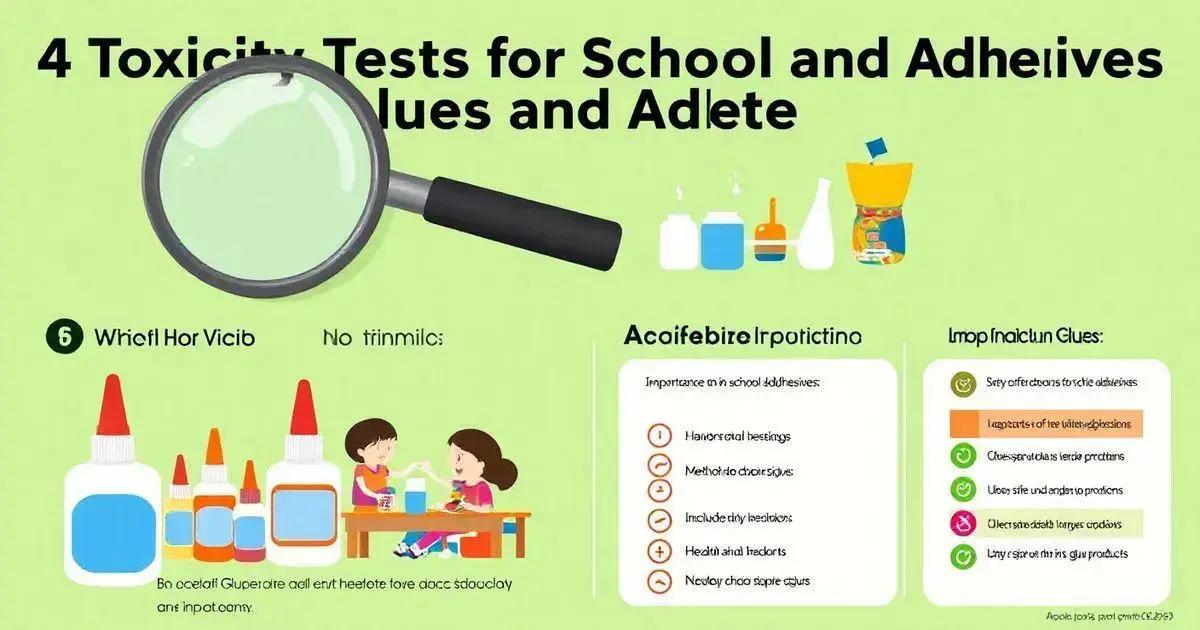 4 Ensaios de Toxicidade em Colas Escolares e Materiais Adesivos