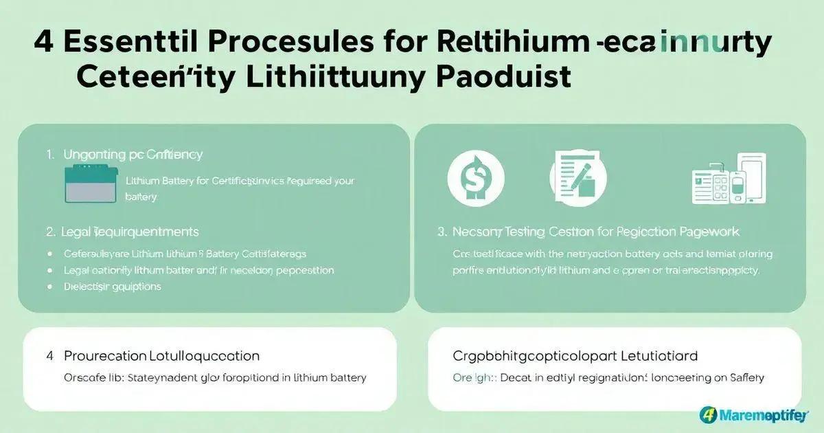 4 Procedimentos Essenciais para Certificação de Produtos com Baterias de Lítio