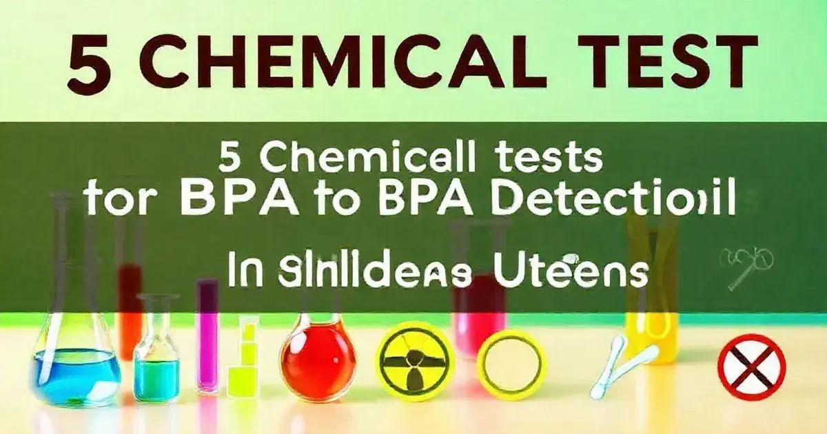 5 Ensaios Químicos para Verificação de BPA em Utensílios Infantis