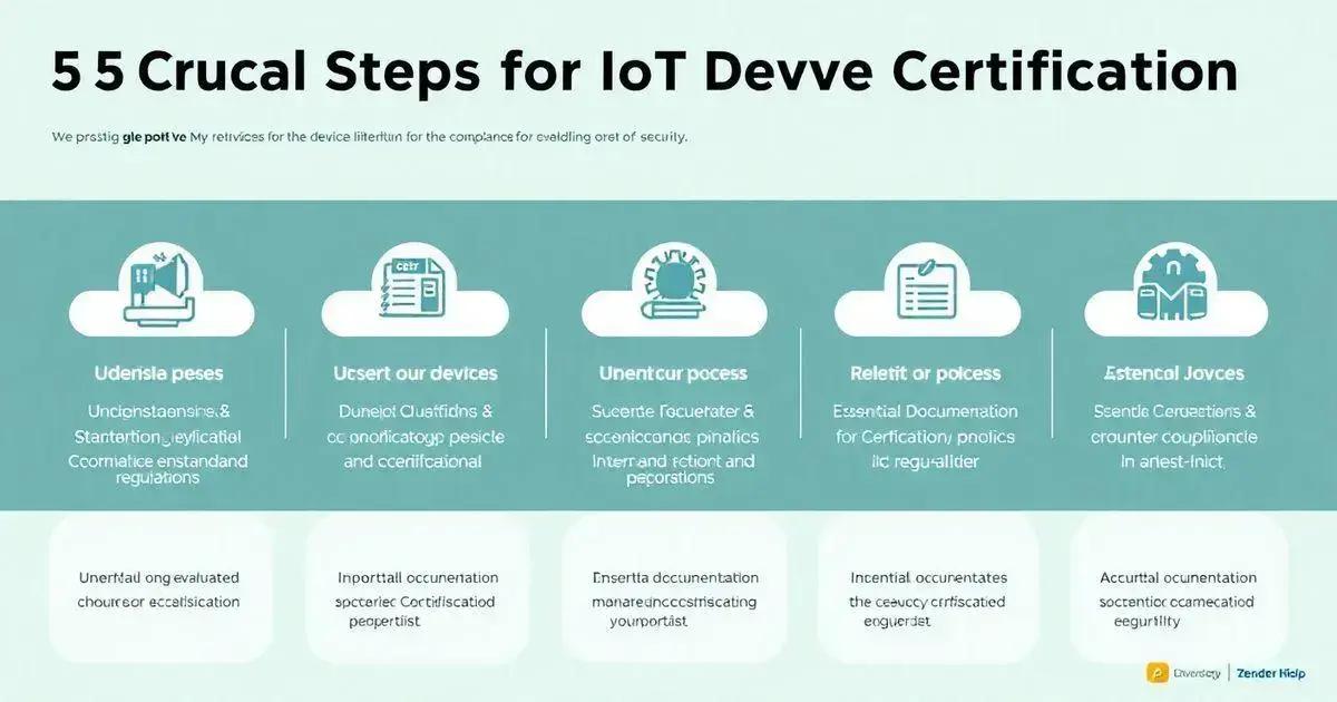 5 Passos Cruciais para Certificação de Dispositivos IoT