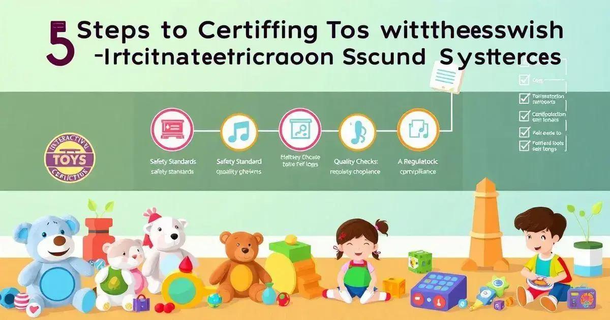 5 Passos para Certificação de Brinquedos com Sistemas de Som Interativo