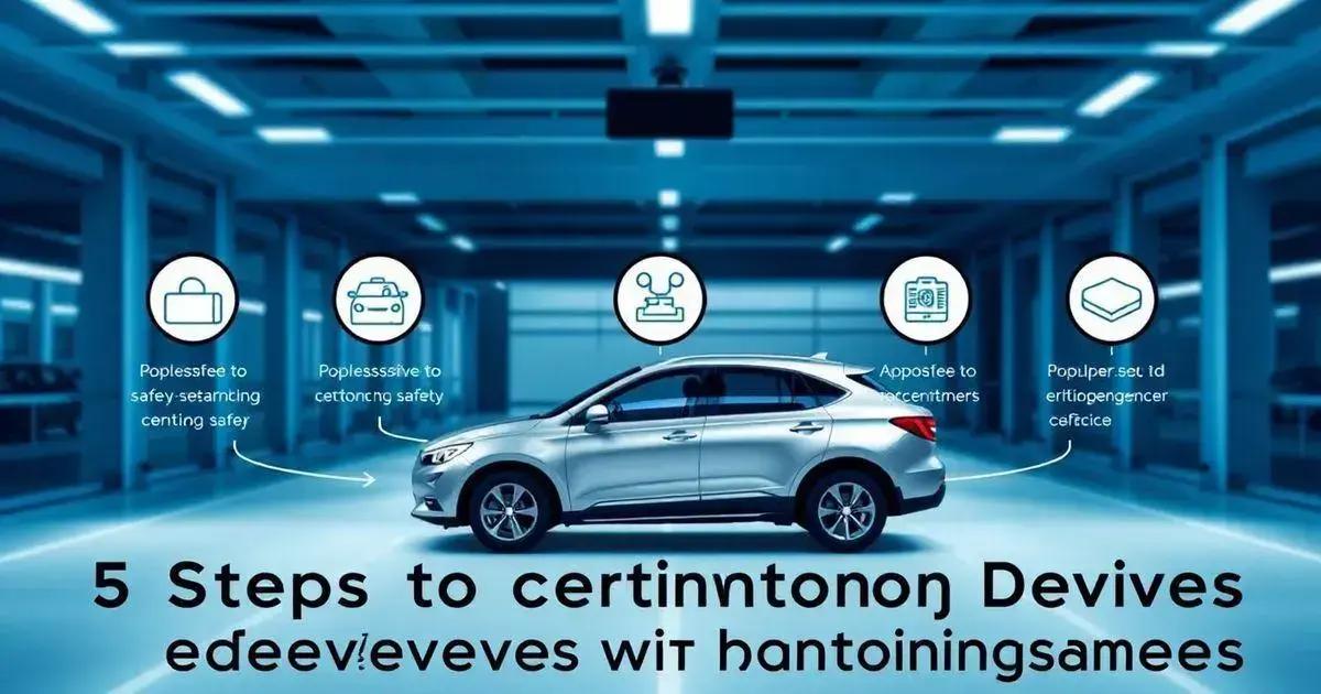 5 Passos para Certificação de Dispositivos Automotivos com Câmeras de Monitoramento