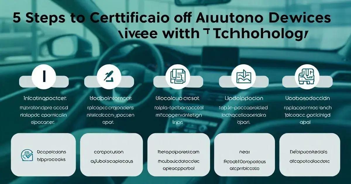 5 Passos para Certificação de Dispositivos Automotivos com GPS