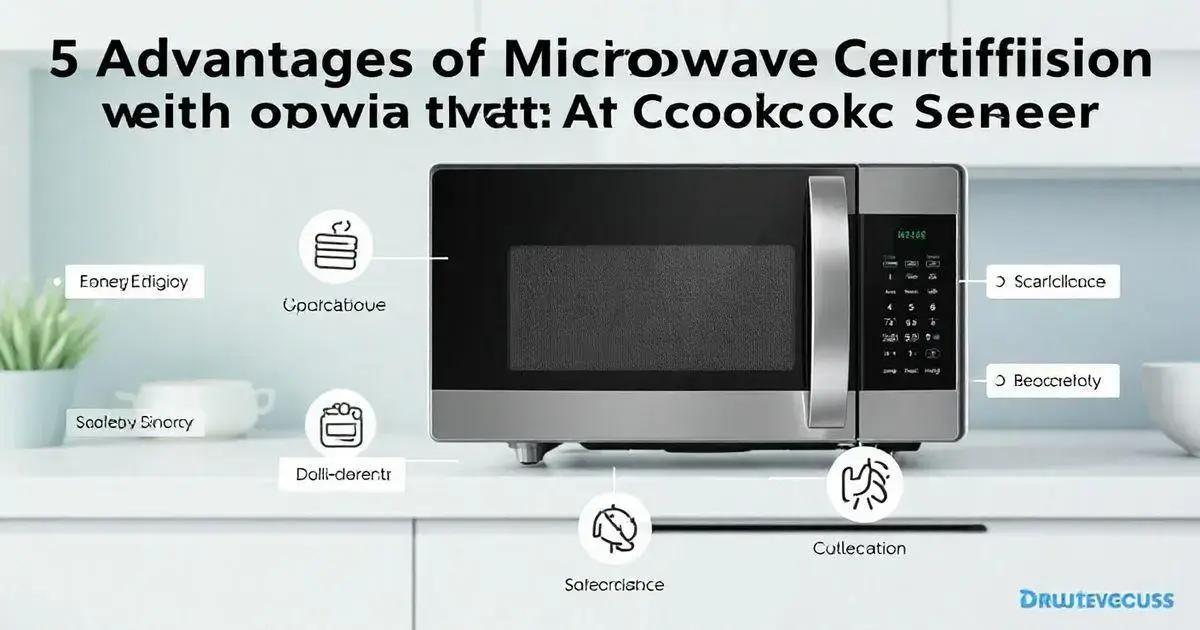 5 Vantagens da Certificação de Micro-ondas com Sensor de Cozimento Automático