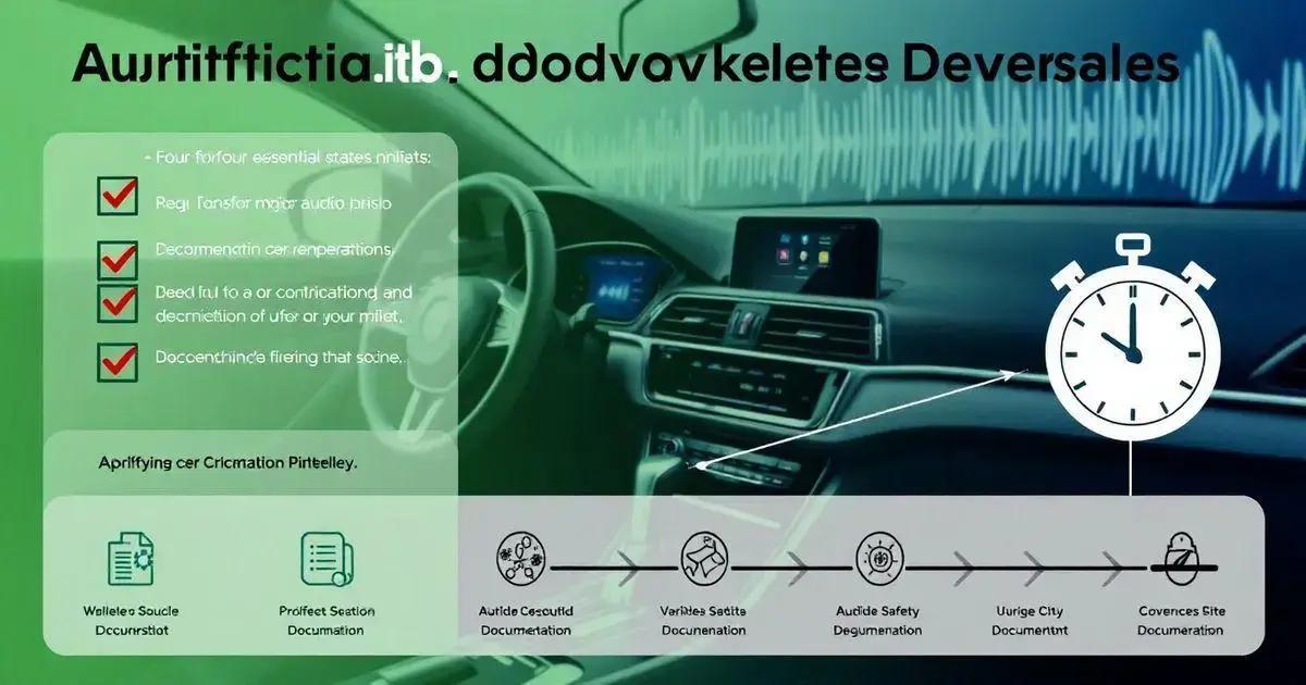 Certificação de Dispositivos de Áudio para Carros: 4 Requisitos Essenciais