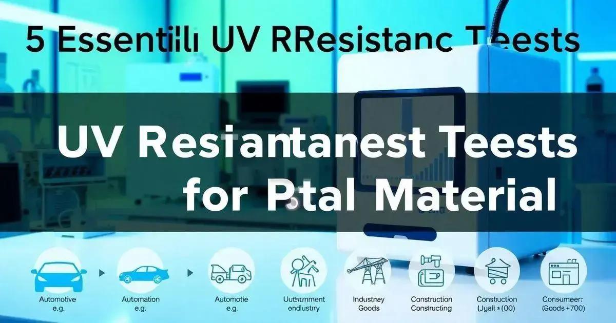 Importância dos ensaios de resistência a UV