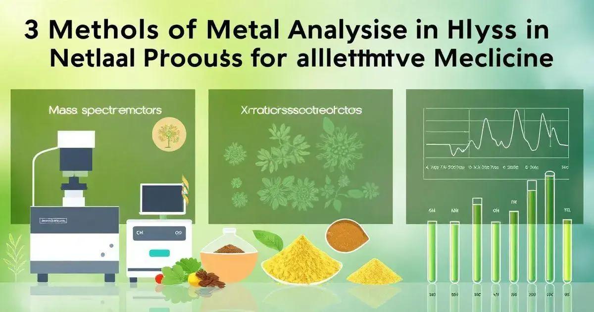 3 Métodos de Análise de Metais em Produtos Naturais para Medicina Alternativa