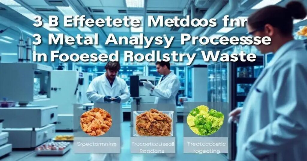 3 Métodos Eficazes de Análise de Metais em Resíduos de Indústrias de Alimentos