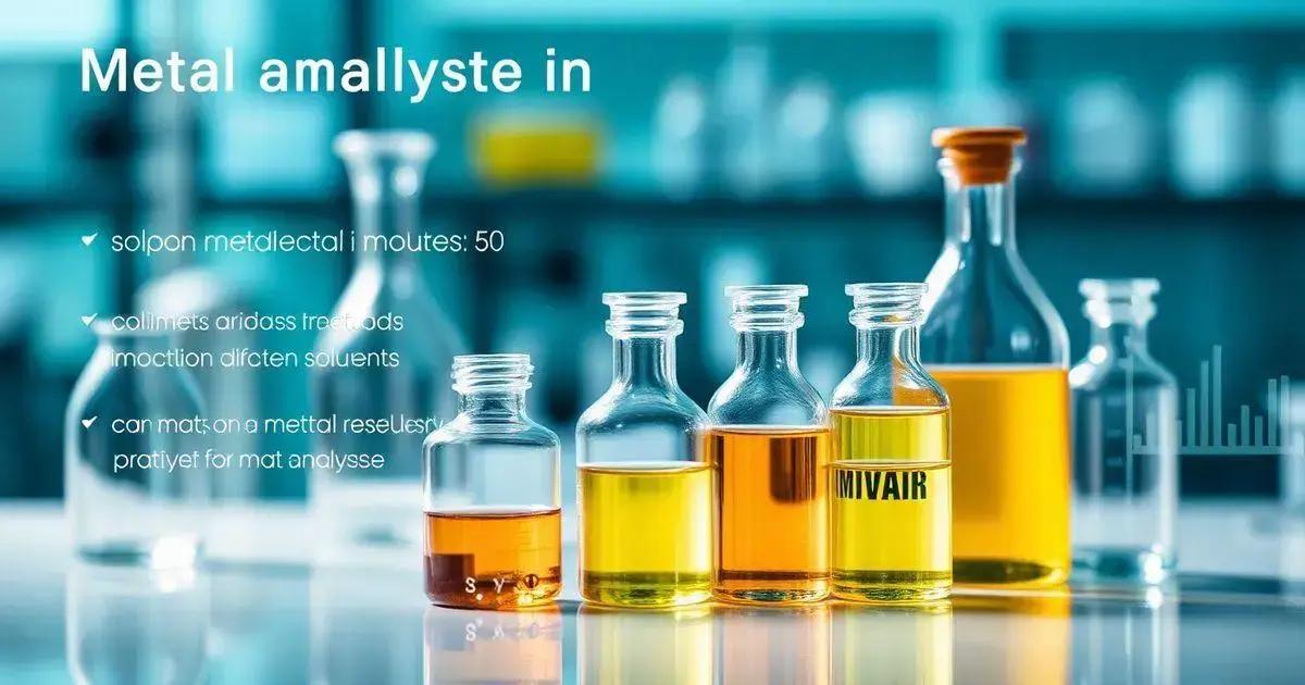 3 Motivos para a Análise de Metais em Solventes em Laboratórios