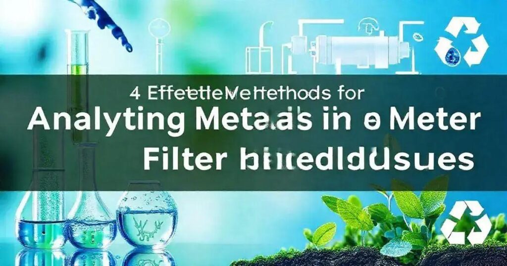 4 Métodos Eficazes de Análise de Metais em Resíduos de Filtros de Água