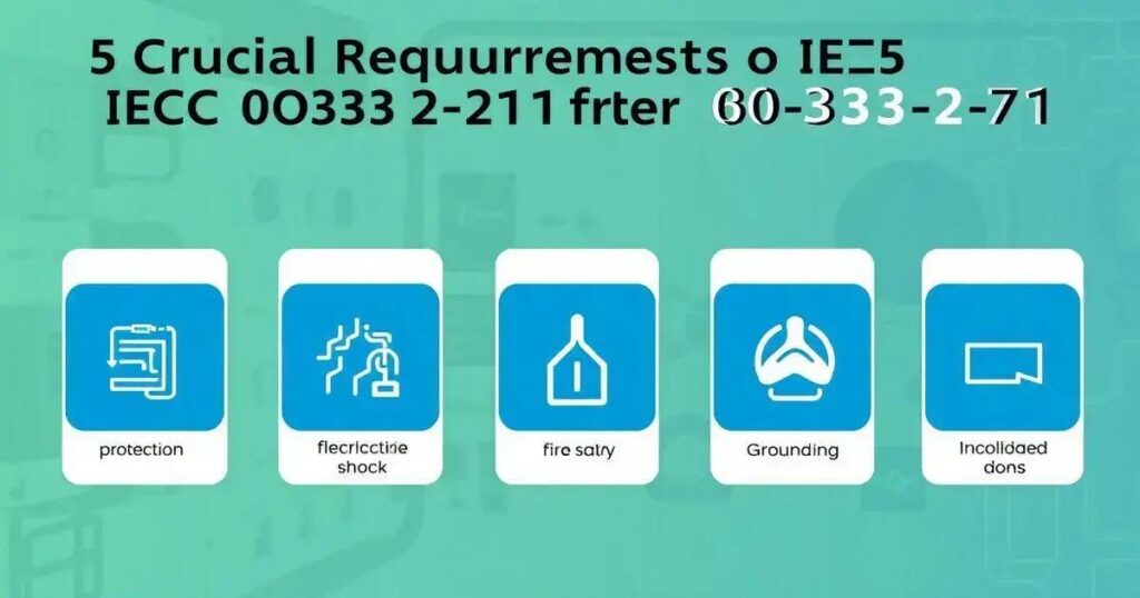 5 Requisitos Cruciais da IEC 60335-2-71 para Segurança Elétrica