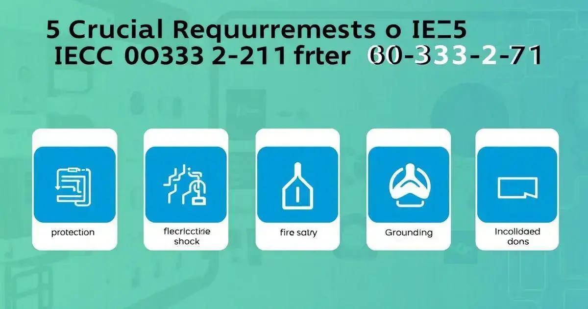 5 Requisitos Cruciais da IEC 60335-2-71 para Segurança Elétrica