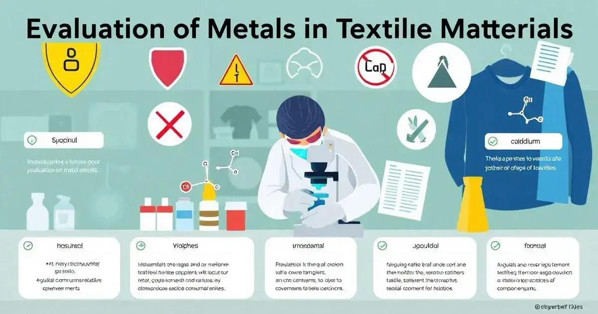 Avaliação de Metais em Materiais Têxteis: Segurança em Foco