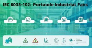 IEC 60335-2-102: Segurança em Ventiladores Industriais Portáteis