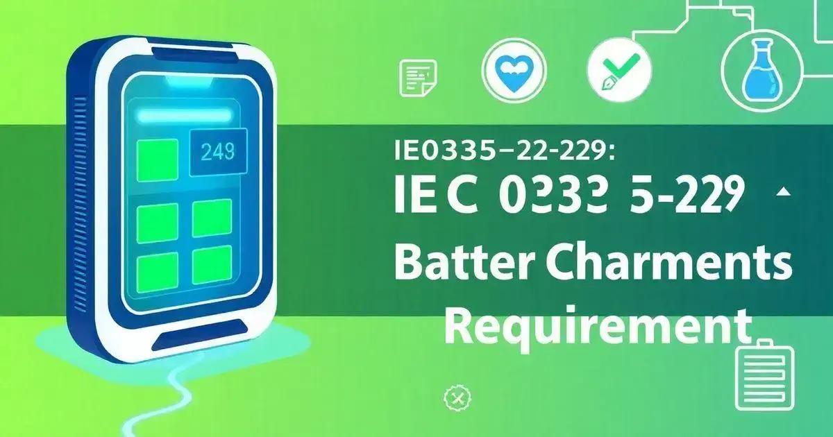 IEC 60335-2-29: Entenda os Requisitos dos Carregadores de Baterias Elétricas