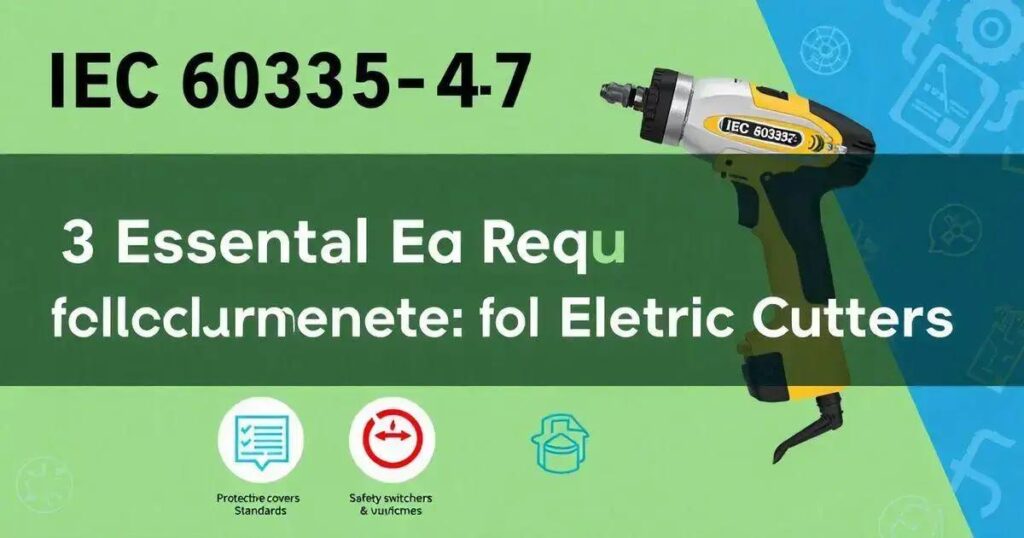 IEC 60335-2-74: 3 Requisitos Essenciais para Cortadores Elétricos