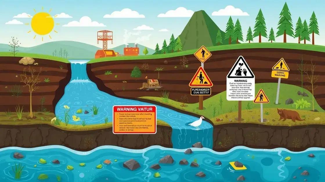 Impactos ambientais da contaminação por metais