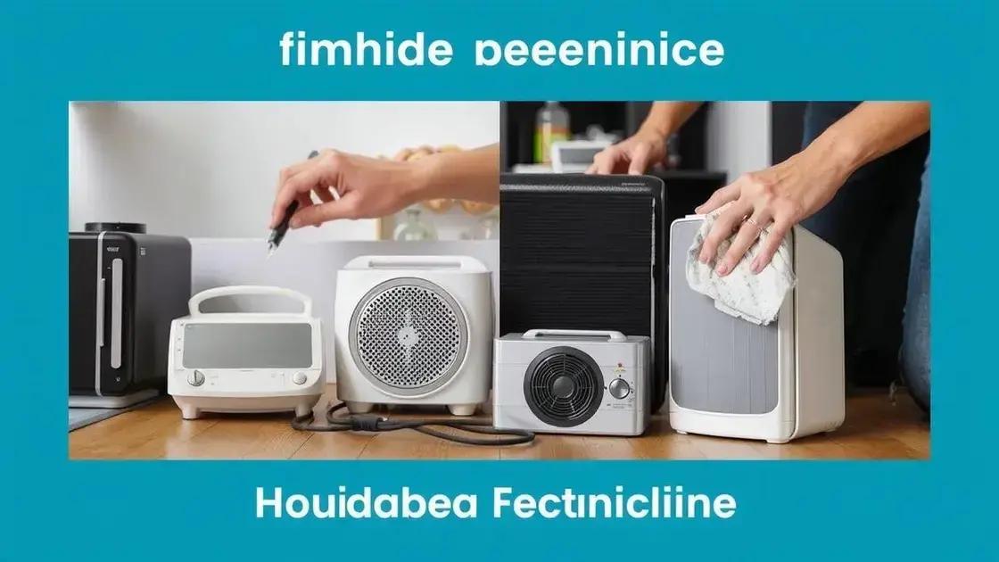 Manutenção e cuidados com eletrodomésticos portáteis