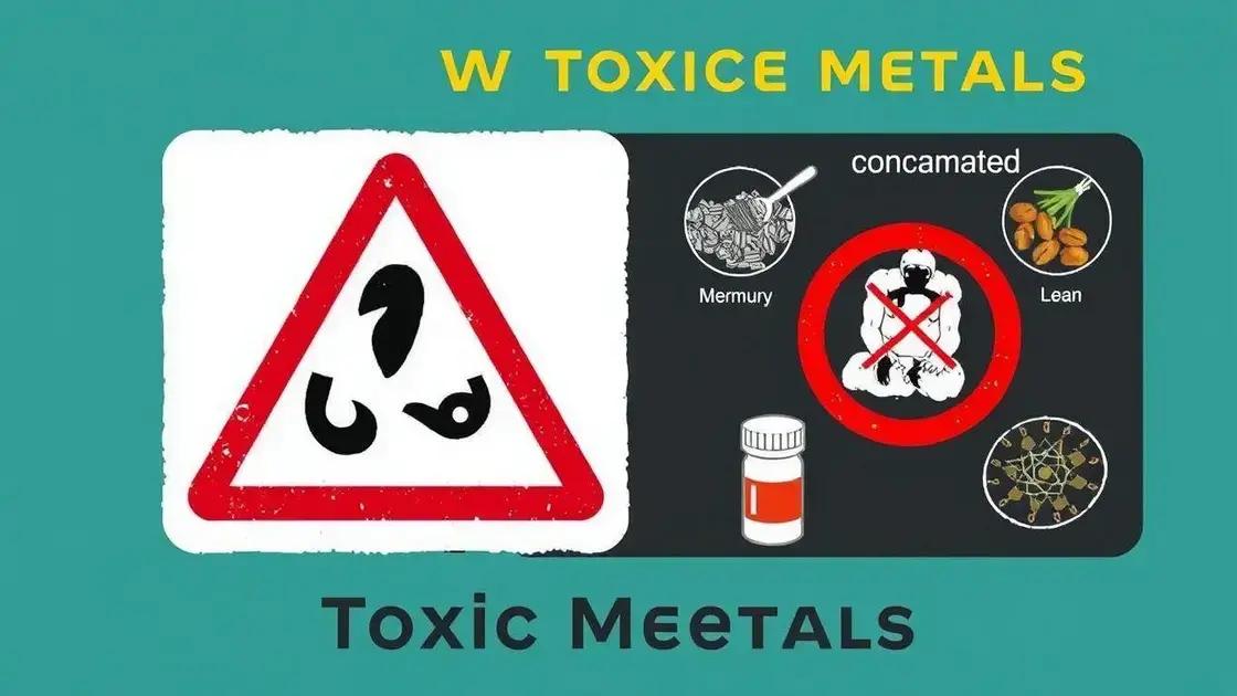 Riscos associados ao consumo de metais tóxicos